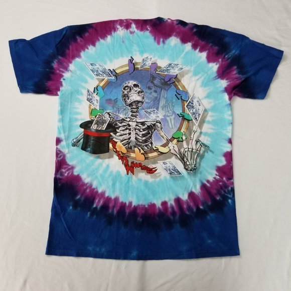 Grateful Dead Tie Dye Queen Of Spades Skully - Picture 3 of 7